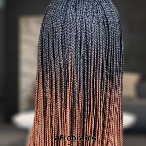 Perruque 2 tons natte et tresse - Jaune Ocre 1B\30