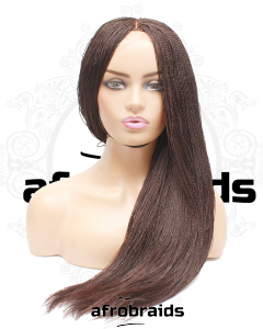 Perruque frontale micro twists -handmade- couleur marron 33- dark brown