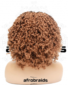 Perruque frontale courte - twists curly - couleur 30 - dark gold