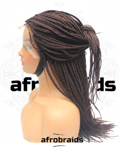 Perruque frontale - tresses moyenne desserée - couleur 33- dark brown