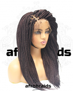 Perruque frontale tressées handmade - couleur noir 1B