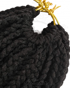 Crochets Box Braids curly - Noir