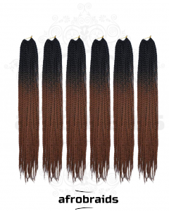 Crochets Box Braids - Noir et jaune or