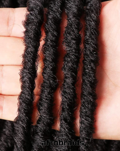 CROCHETS BRAIDS FAUX LOCKS Leger - couleur noire 1B