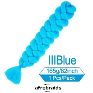 Meches afro crochet cheveux - Unicorn Blue - N°3