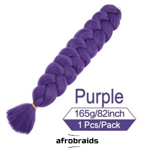 Meches afro crochet cheveux - Purple Indigo - N°00