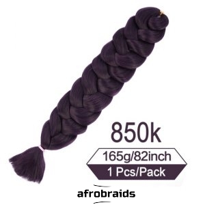 Meches afro crochet cheveux - Dark purple indigo - N°850k