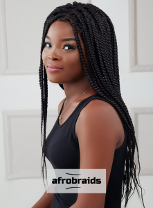 Braided Wig Boxbraids Color Black